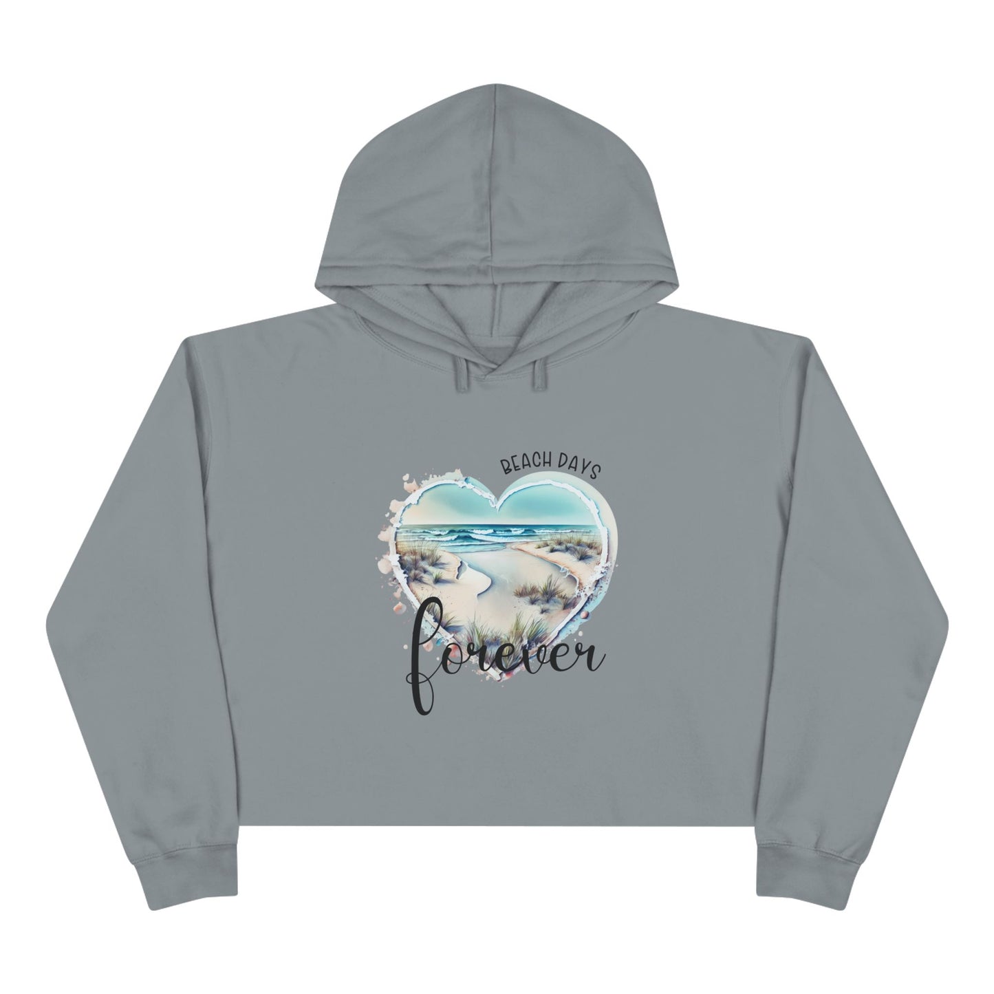 Beach Days Forever Crop Hoodie