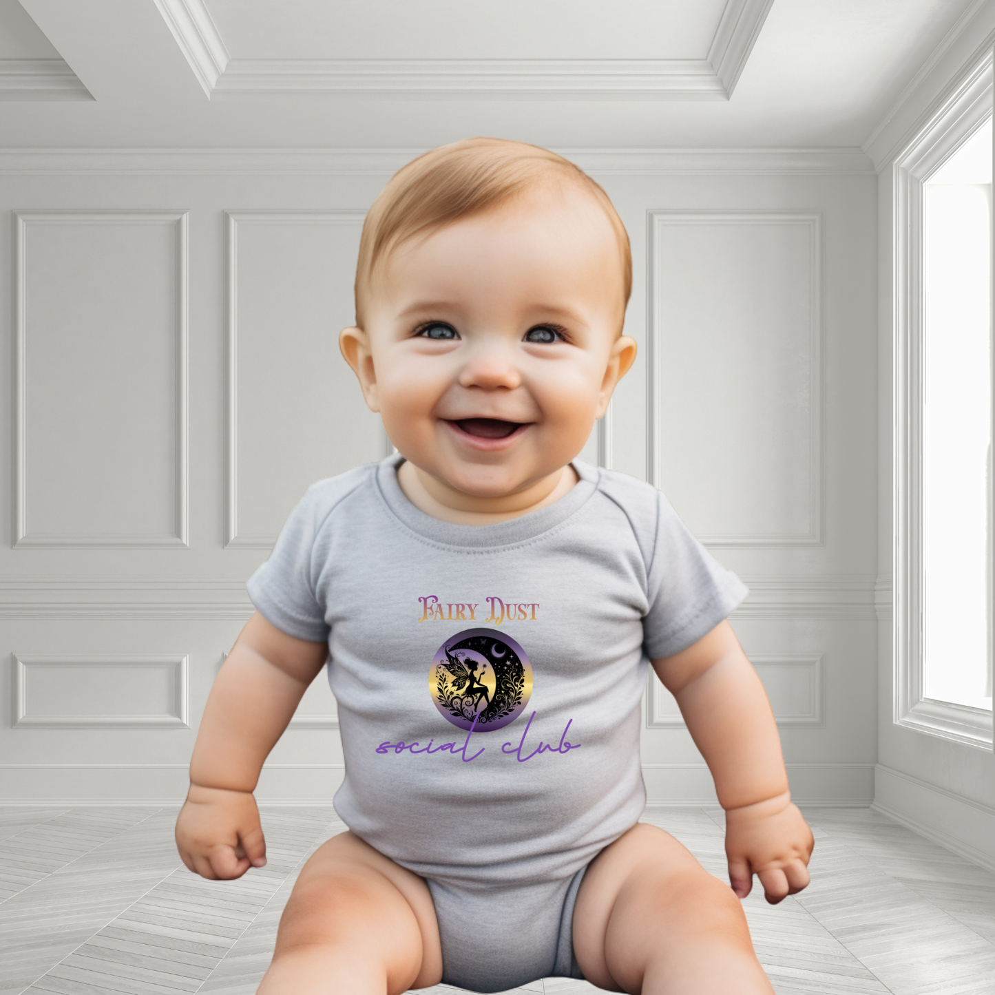 Fairy Dust Social Club Infant Short Sleeve Onesie
