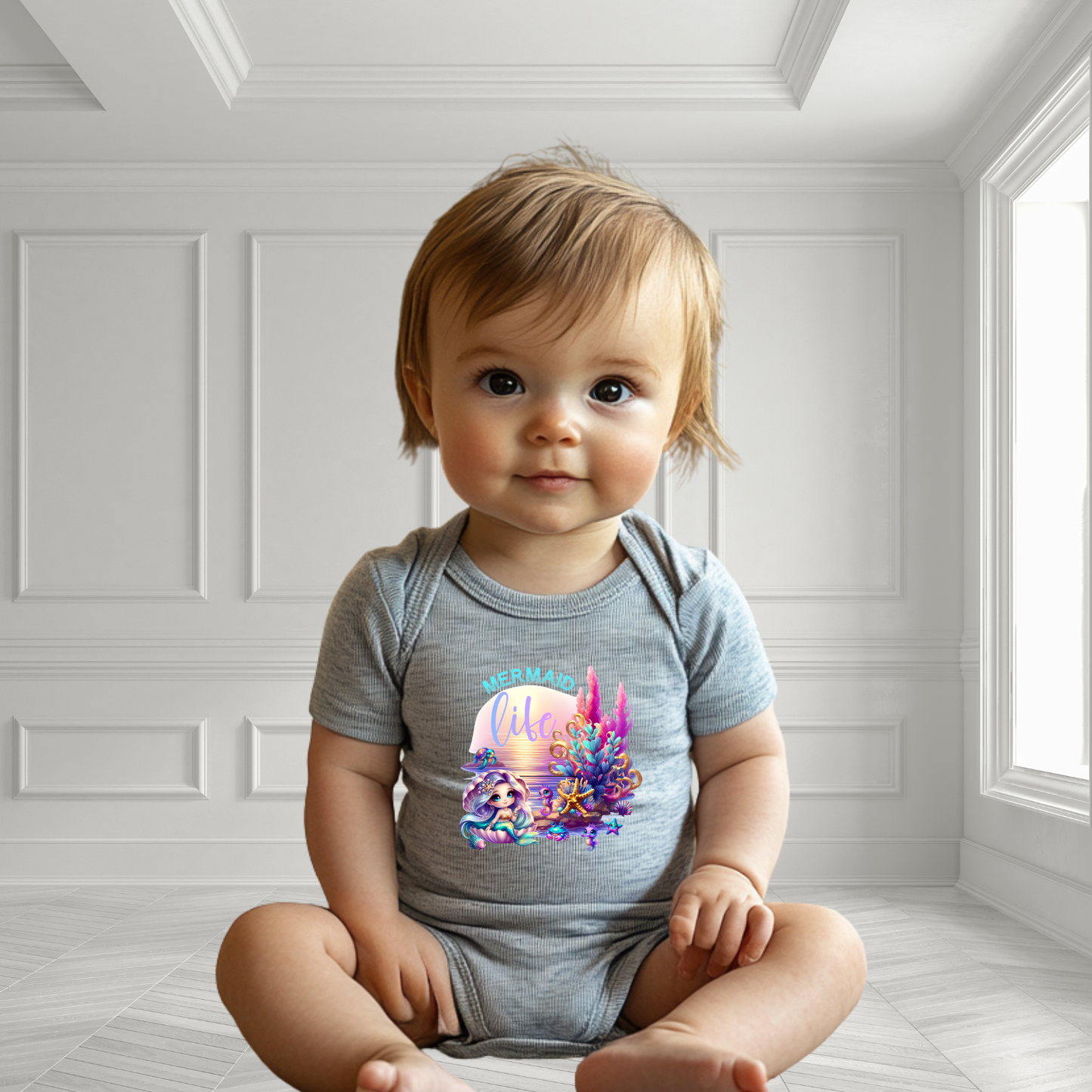 Mermaid Life Infant Short Sleeve Onesie