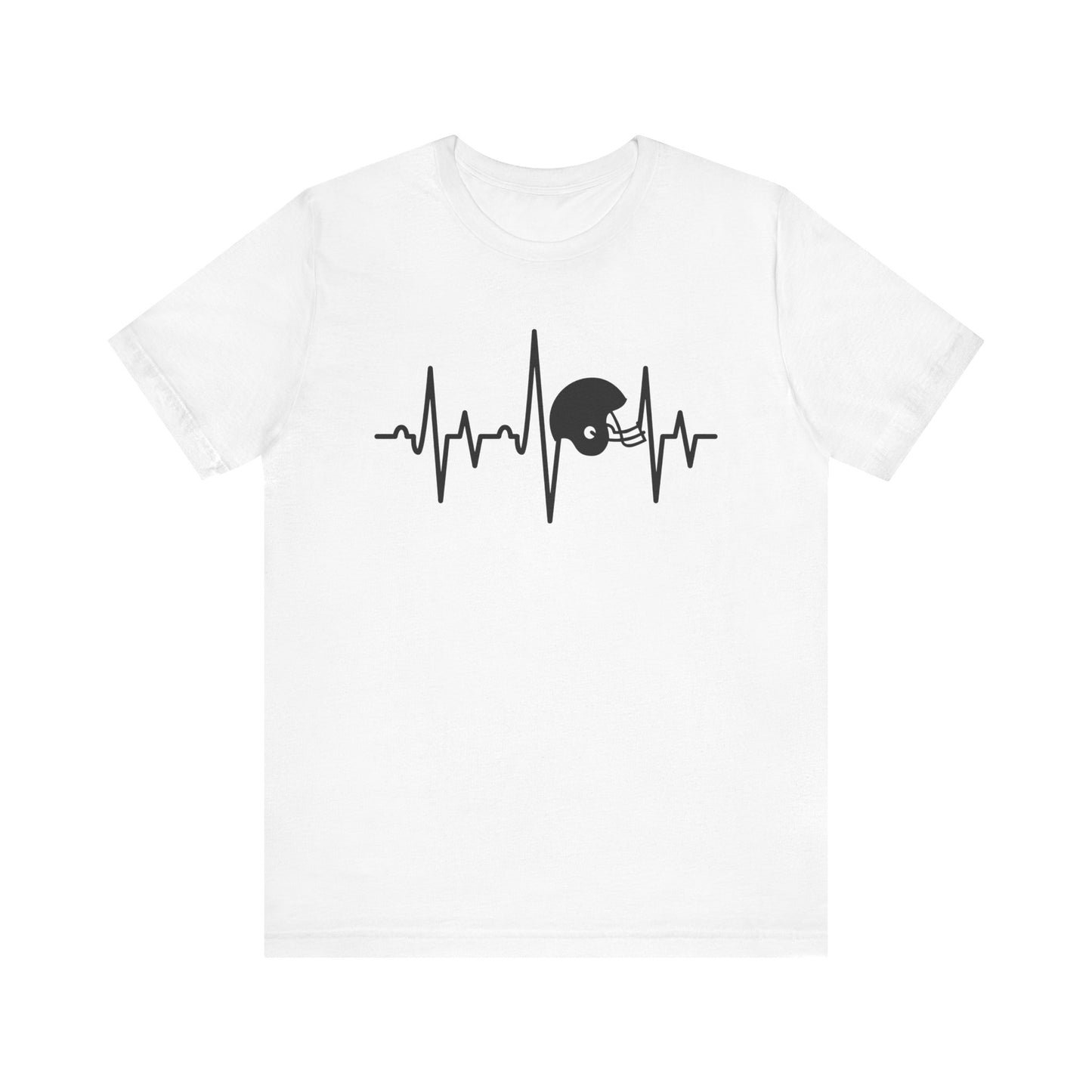 Football Helmet Heartbeat T-Shirt