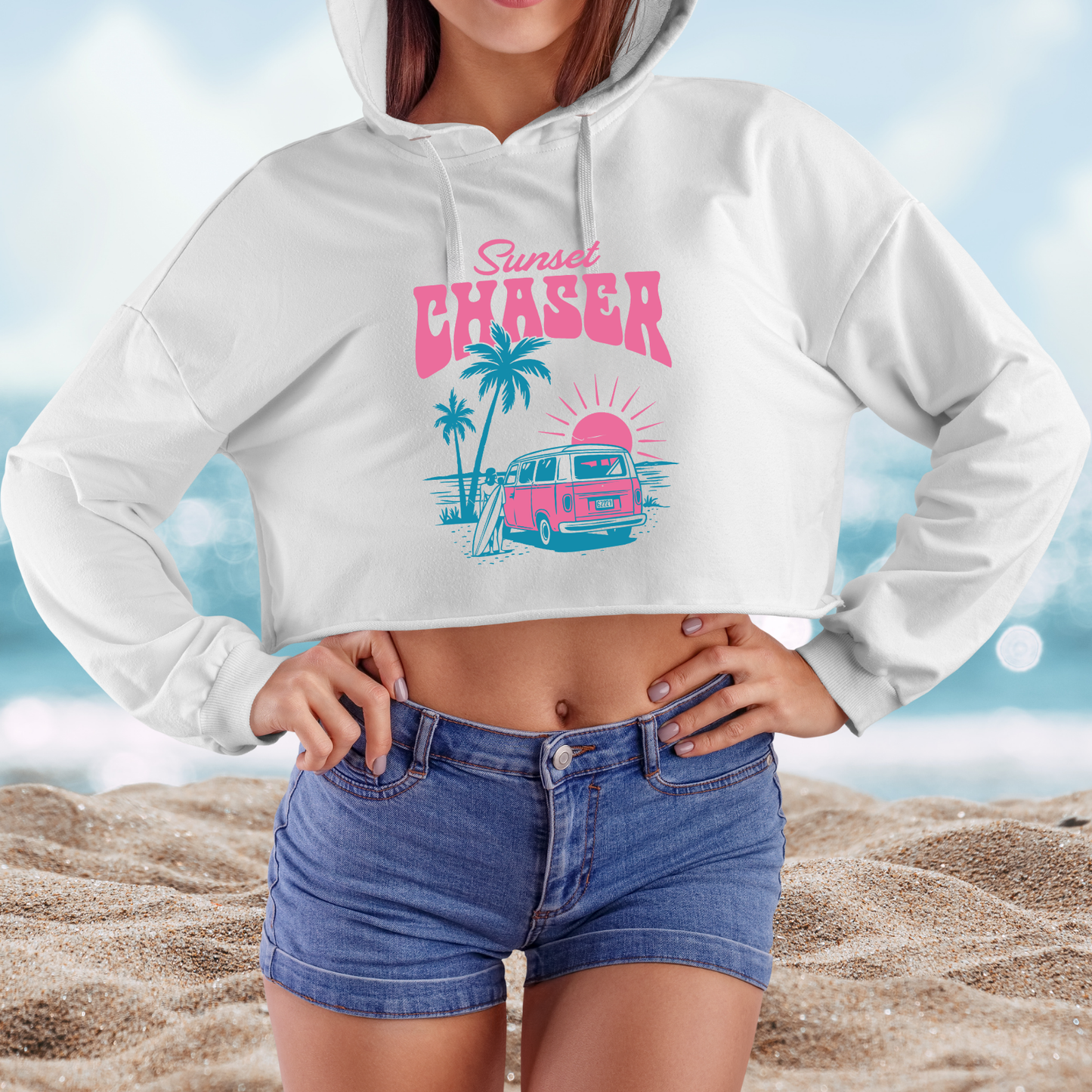 Sunset Chaser Crop Hoodie