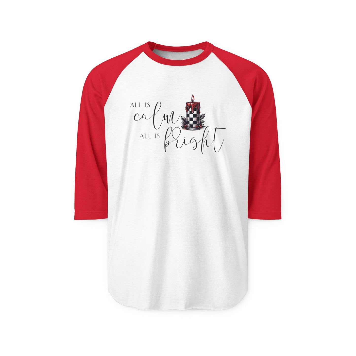 All Is Calm, All Is Bright Baseball Tee