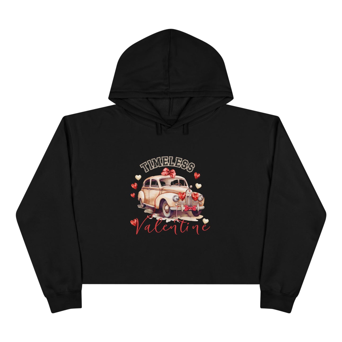 Timeless Valentine Crop Hoodie
