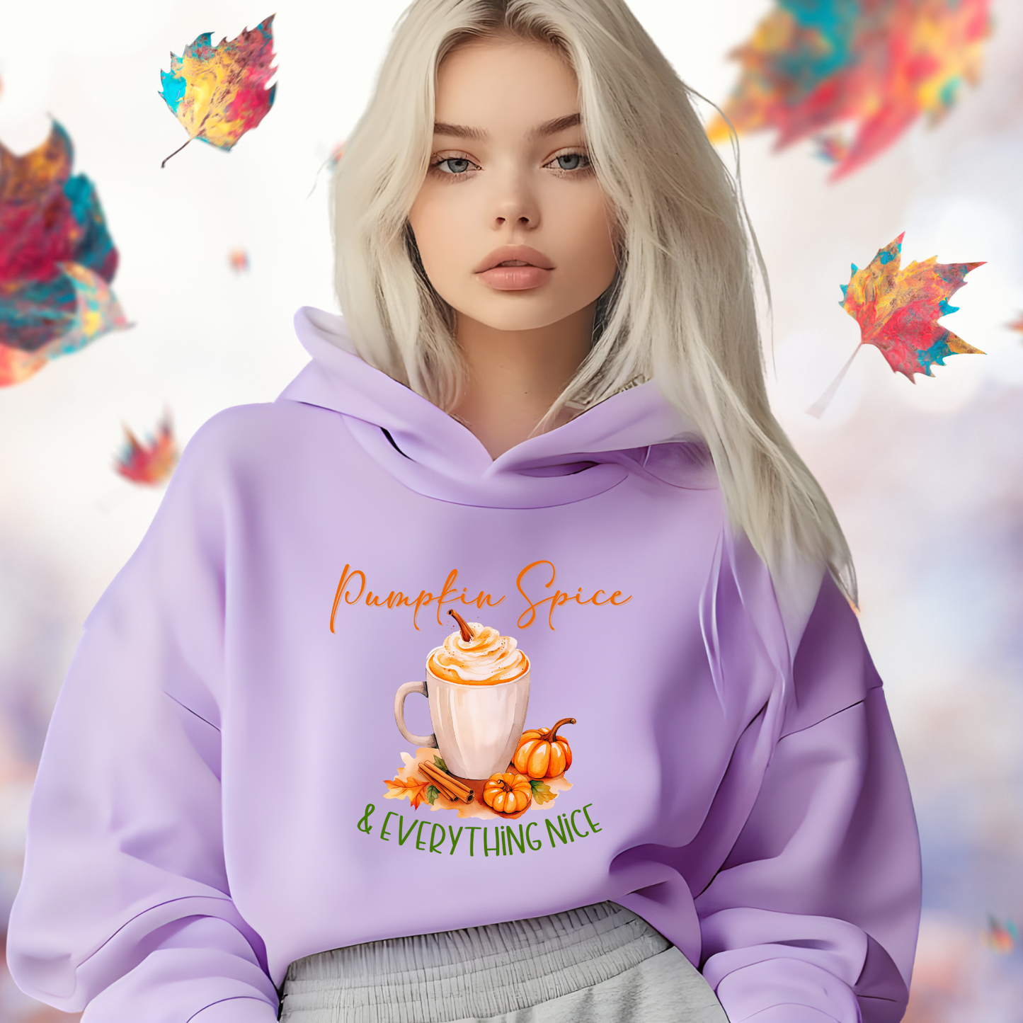 Pumpkin Spice & Everything Nice Crop Hoodie
