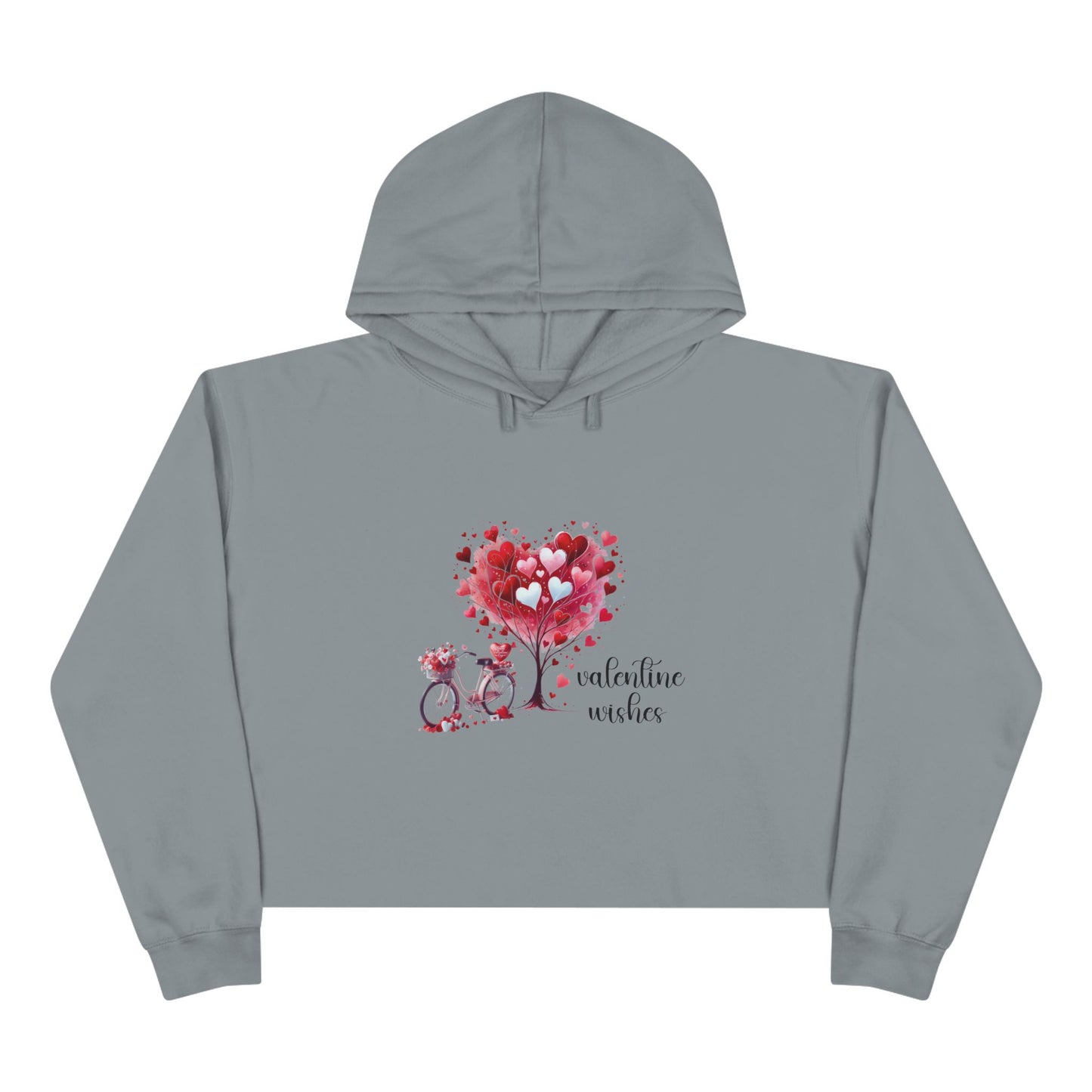 Valentine Wishes Crop Hoodie