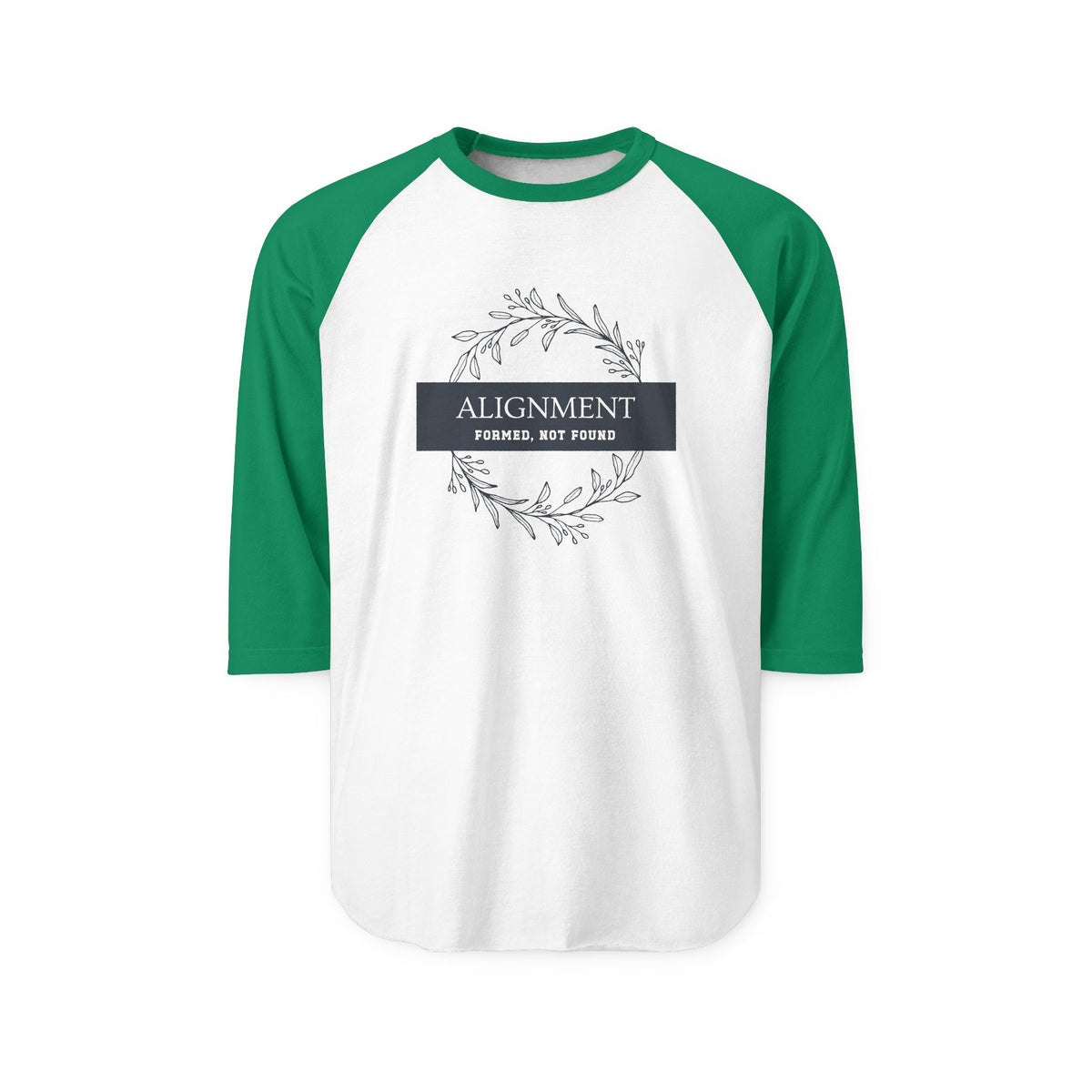 Alignment -Formed, Not Found Baseball Tee