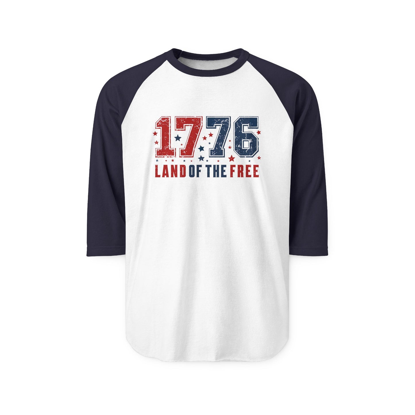 Land of The Free Baseball Tee
