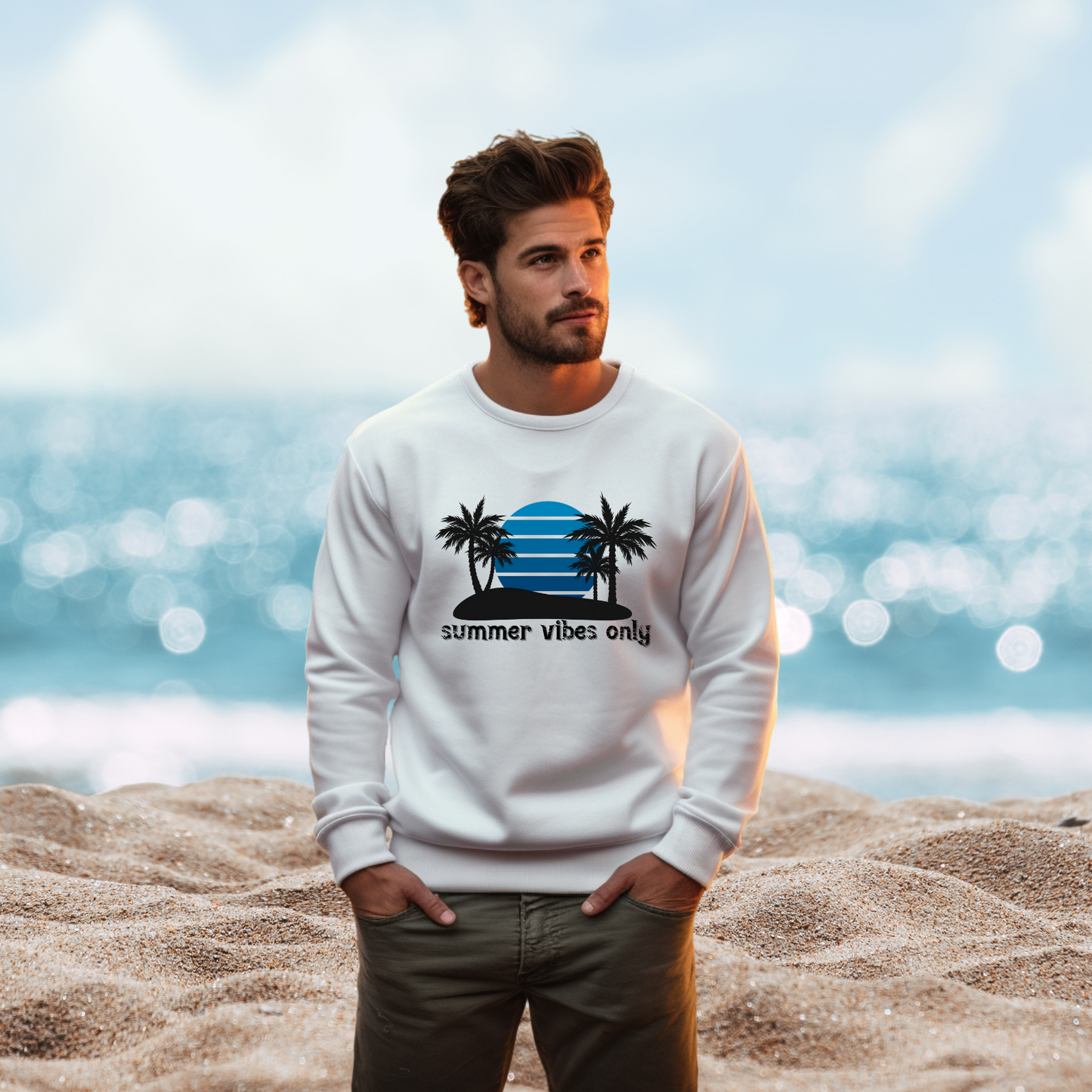 Summer Vibes Only Crewneck Sweatshirt