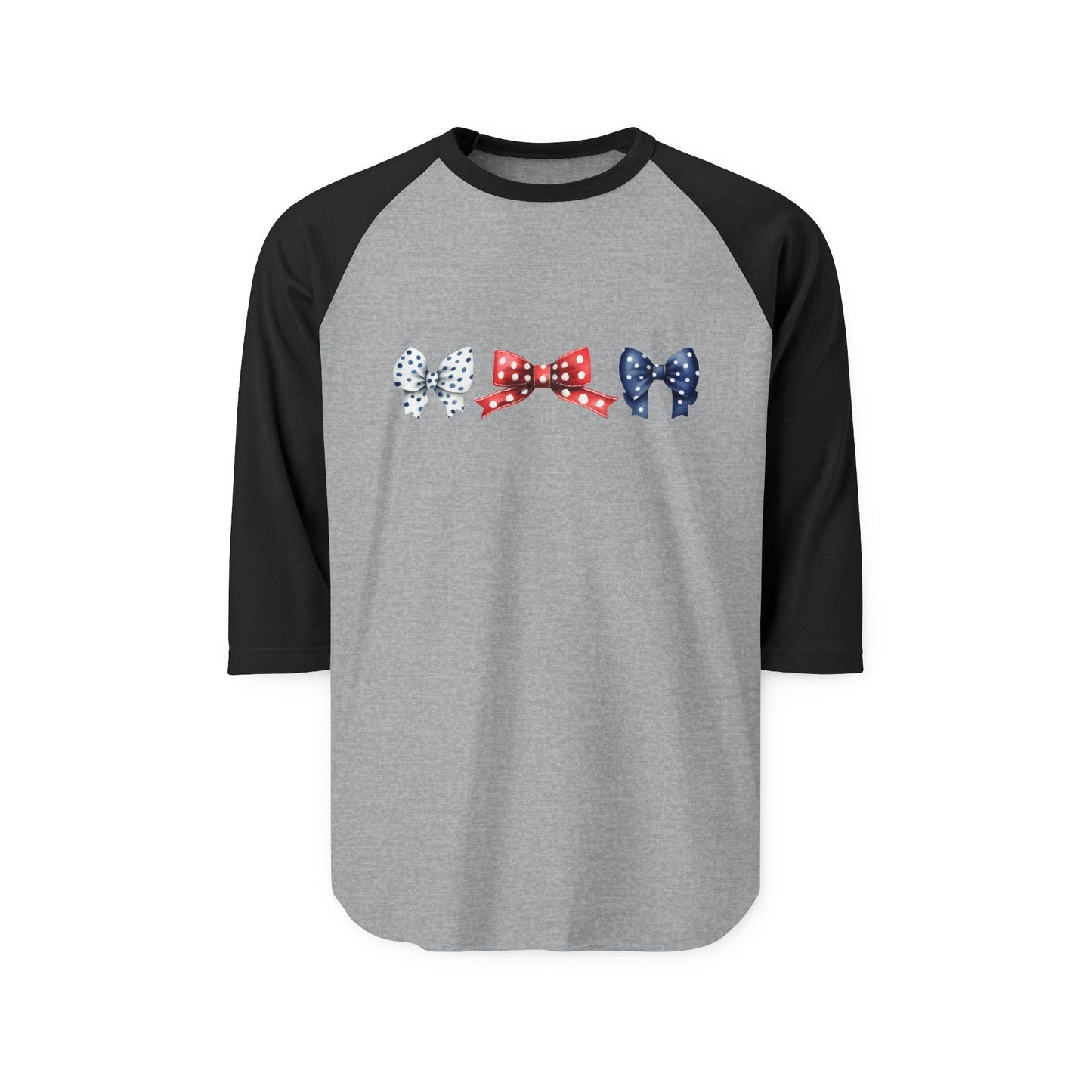Patriotic Bows Baseball Tee
