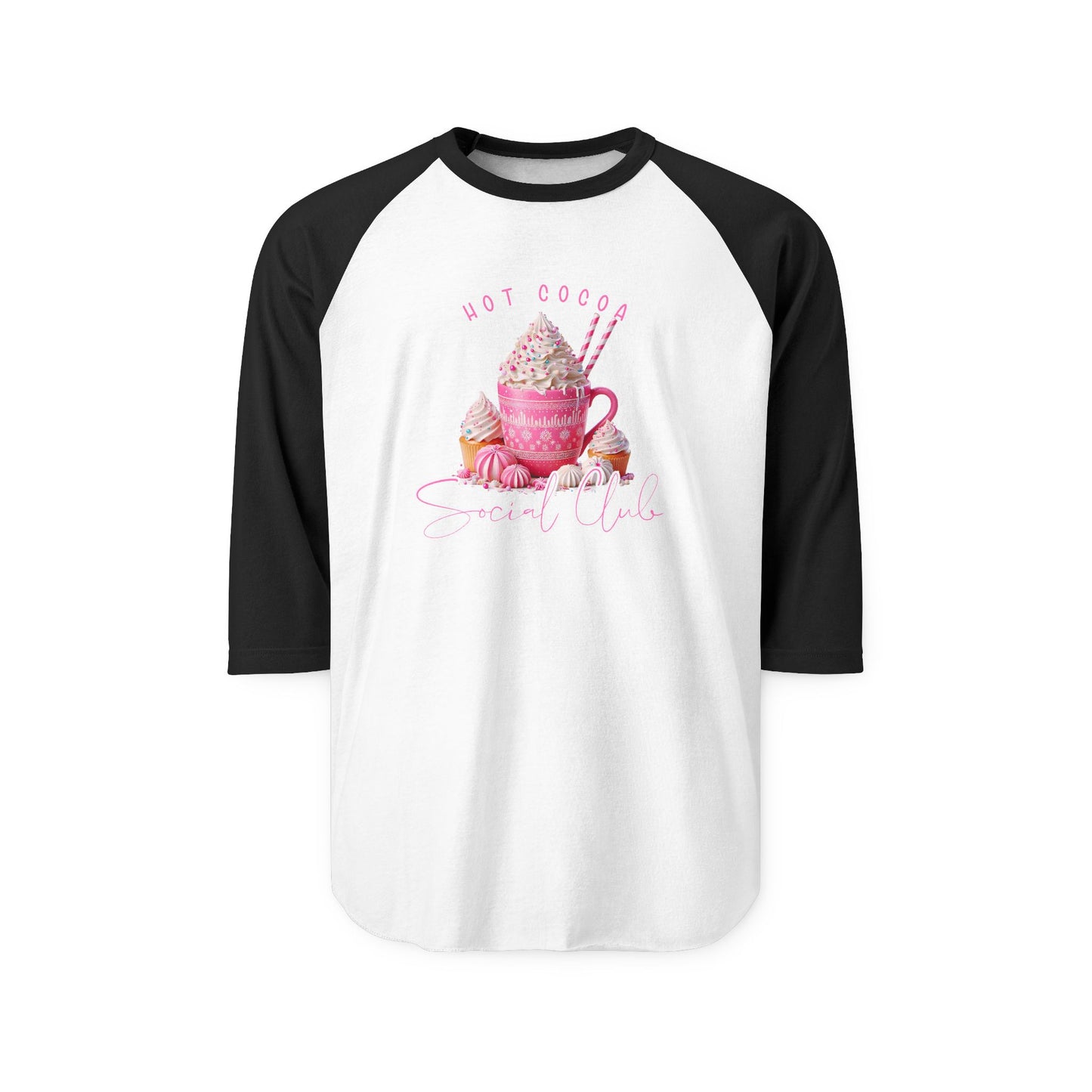 Hot Cocoa Social Club Baseball Tee