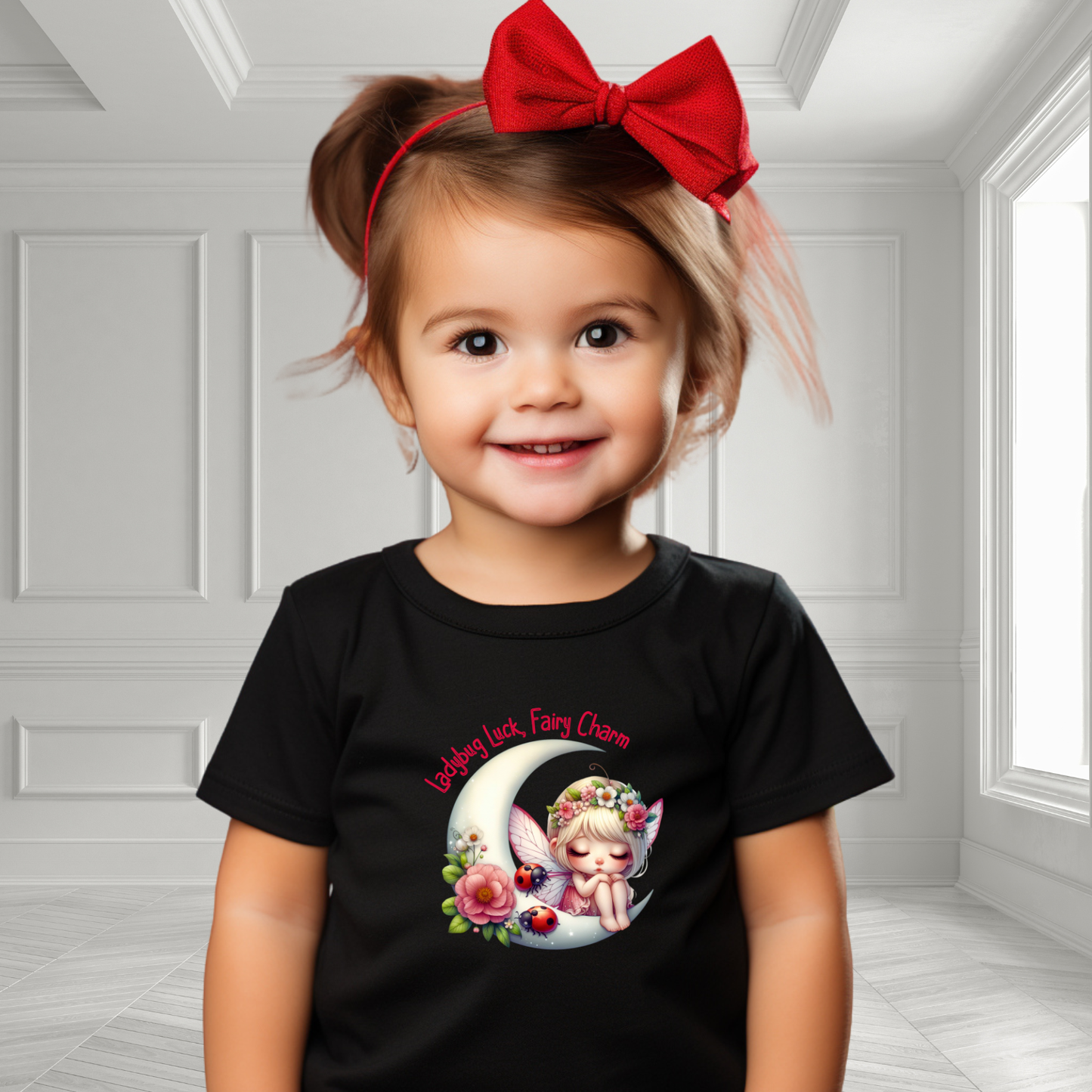 Ladybug Luck, Fairy Charm Toddler T-Shirt