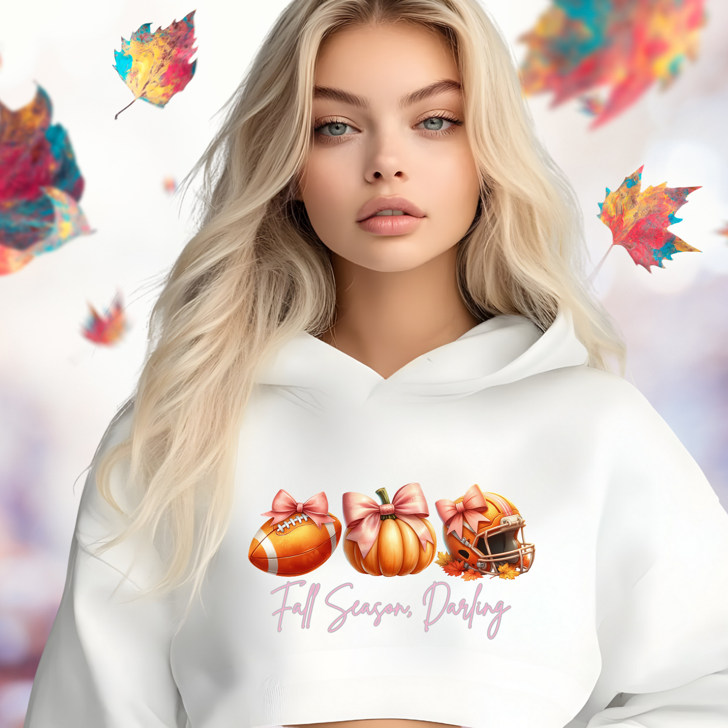 Fall Season Darling Crop Hoodie