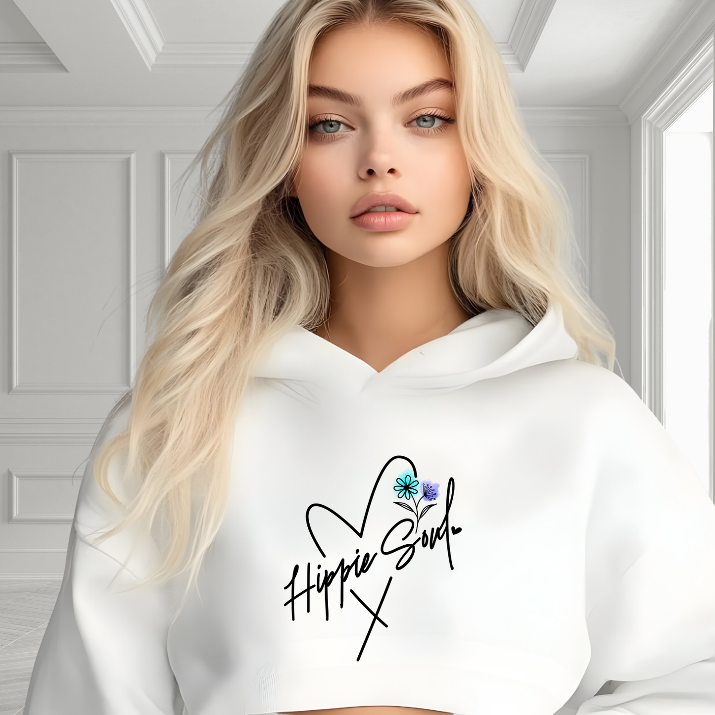 Hippie Soul Crop Hoodie