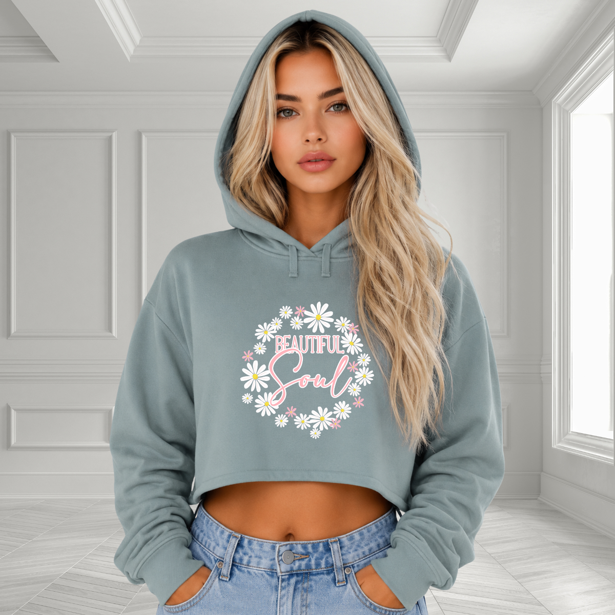 Beautiful Soul Crop Hoodie