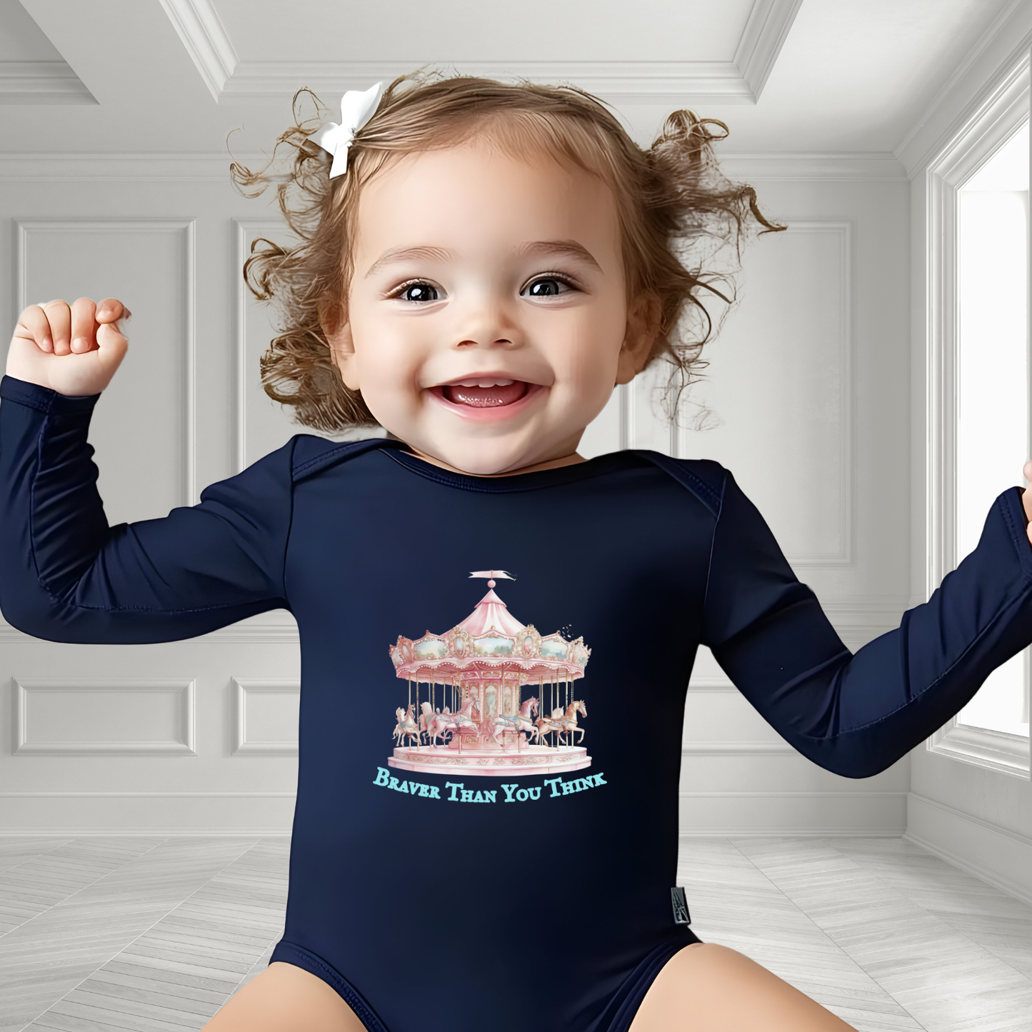 Braver Than You Think Infant Long Sleeve Onesie