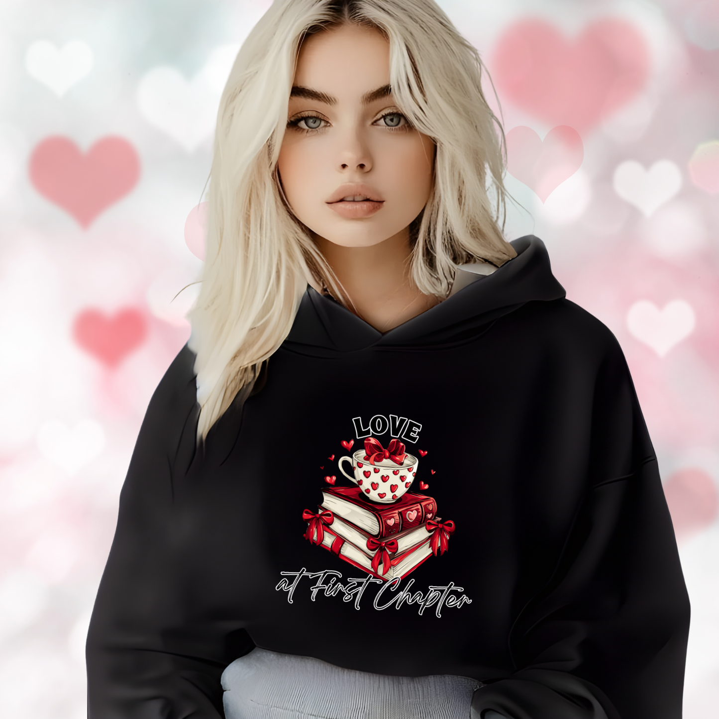 Love At First Chapter Crop Hoodie