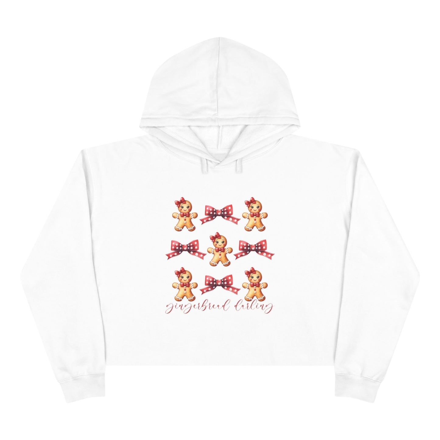 Gingerbread Darling Crop Hoodie