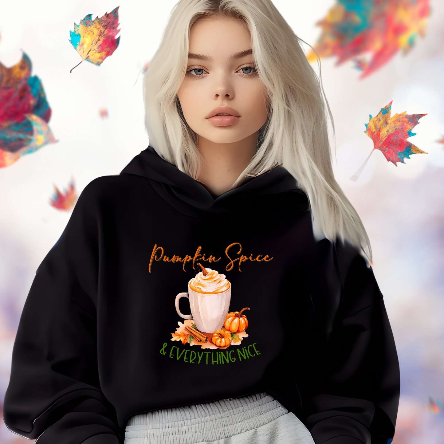 Pumpkin Spice & Everything Nice Crop Hoodie