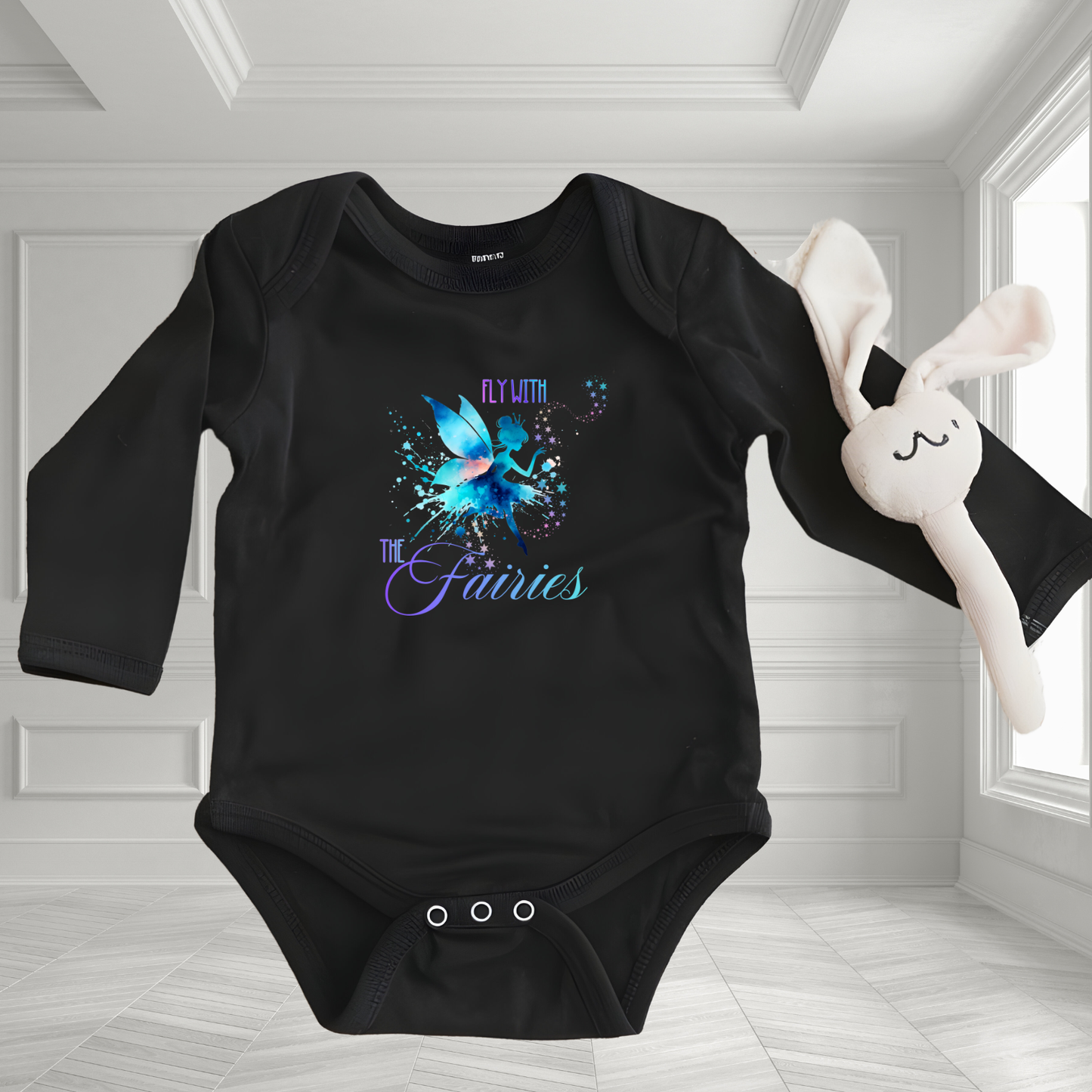 Fly With The Fairies Infant Long Sleeve Onesie