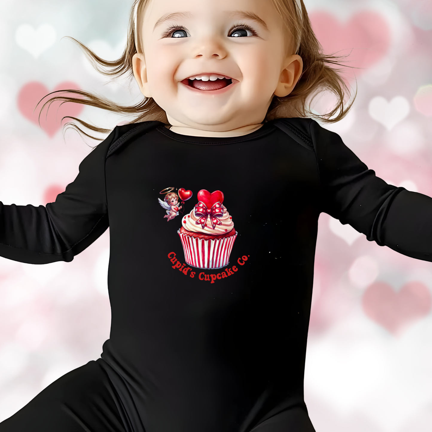 Cupid’s Cupcake Co. Infant Long Sleeve Onesie