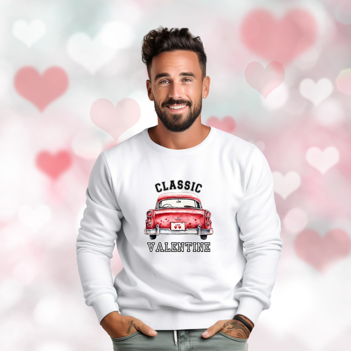 Classic Valentine Crewneck Sweatshirt