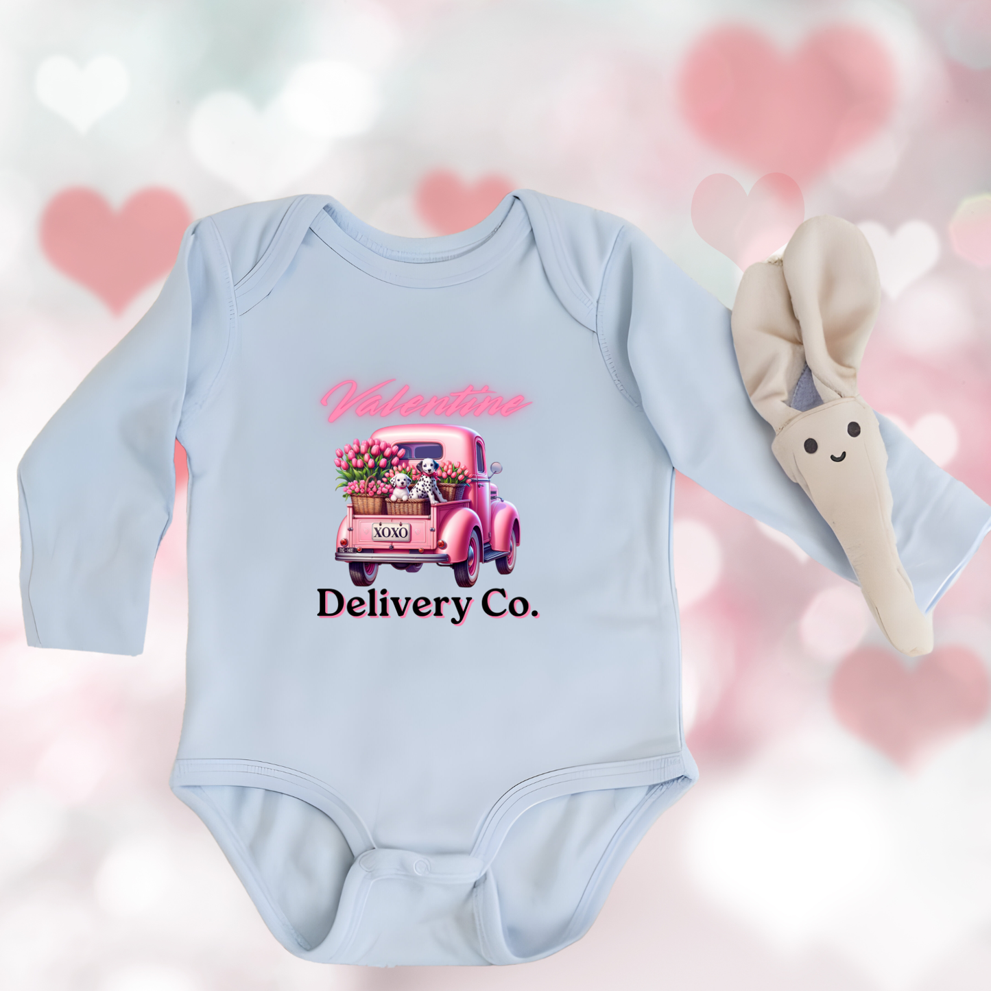 Valentine Delivery Co. Infant Long Sleeve Onesie
