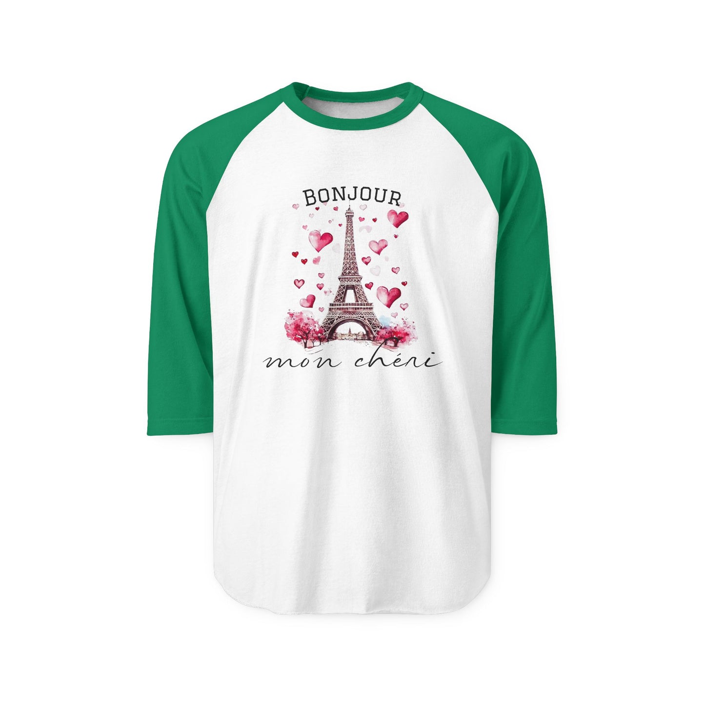 Bonjour Mon Chéri Baseball Tee