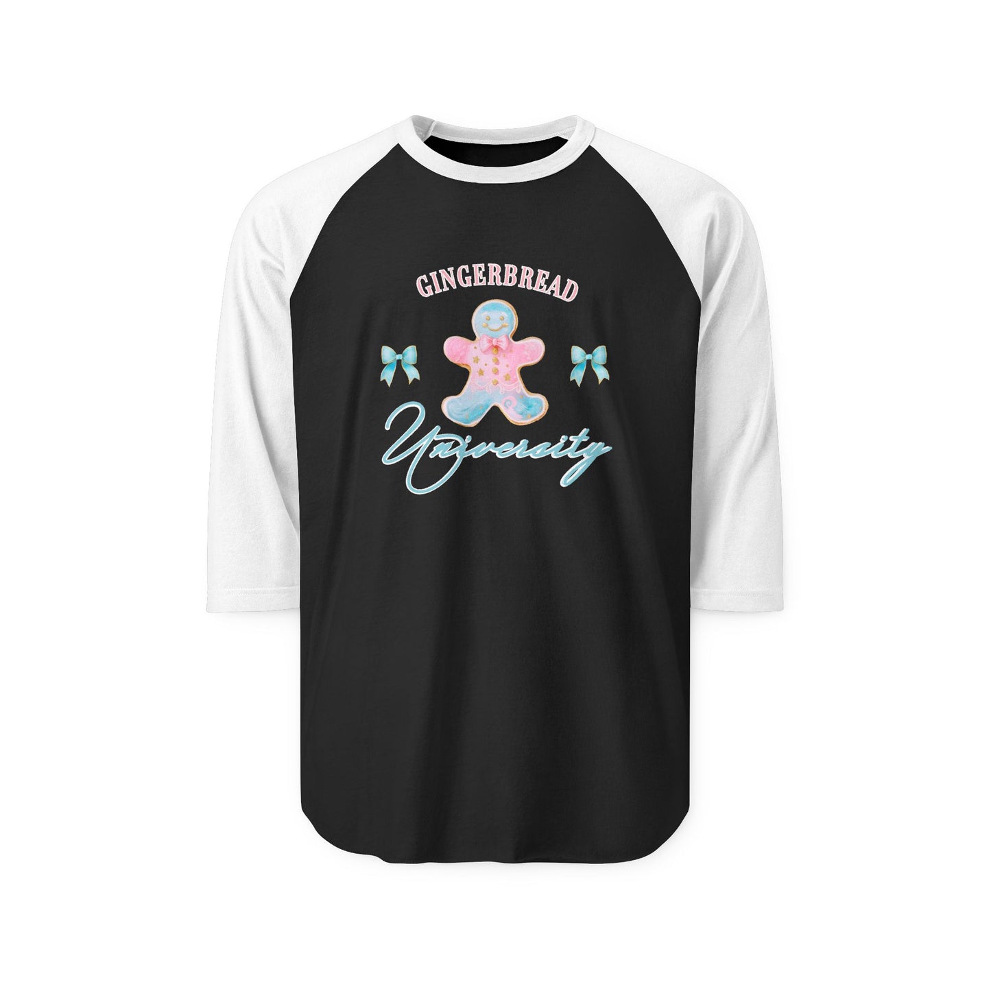 Gingerbread University Baseball Tee