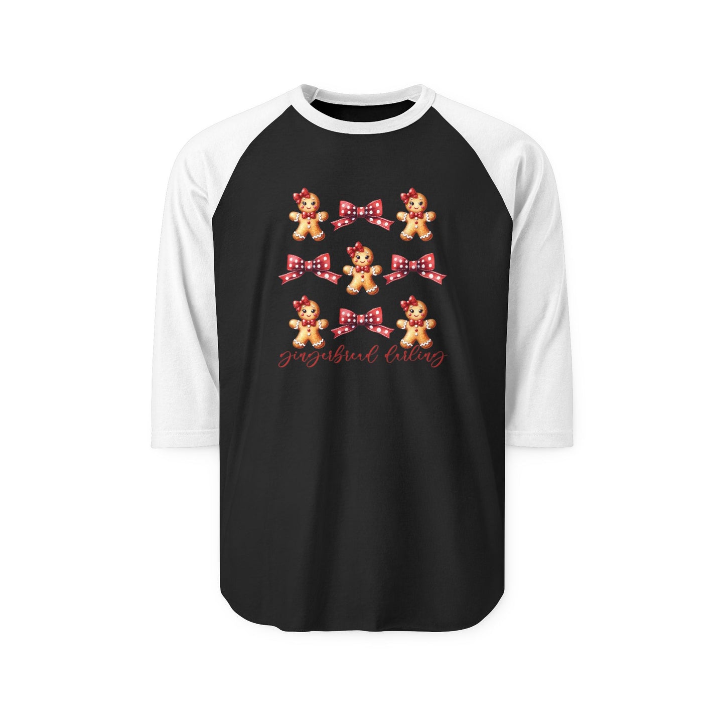 Gingerbread Darling Baseball Tee