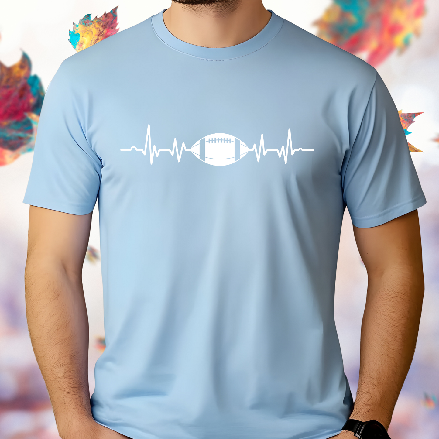 Football Heartbeat T-Shirt