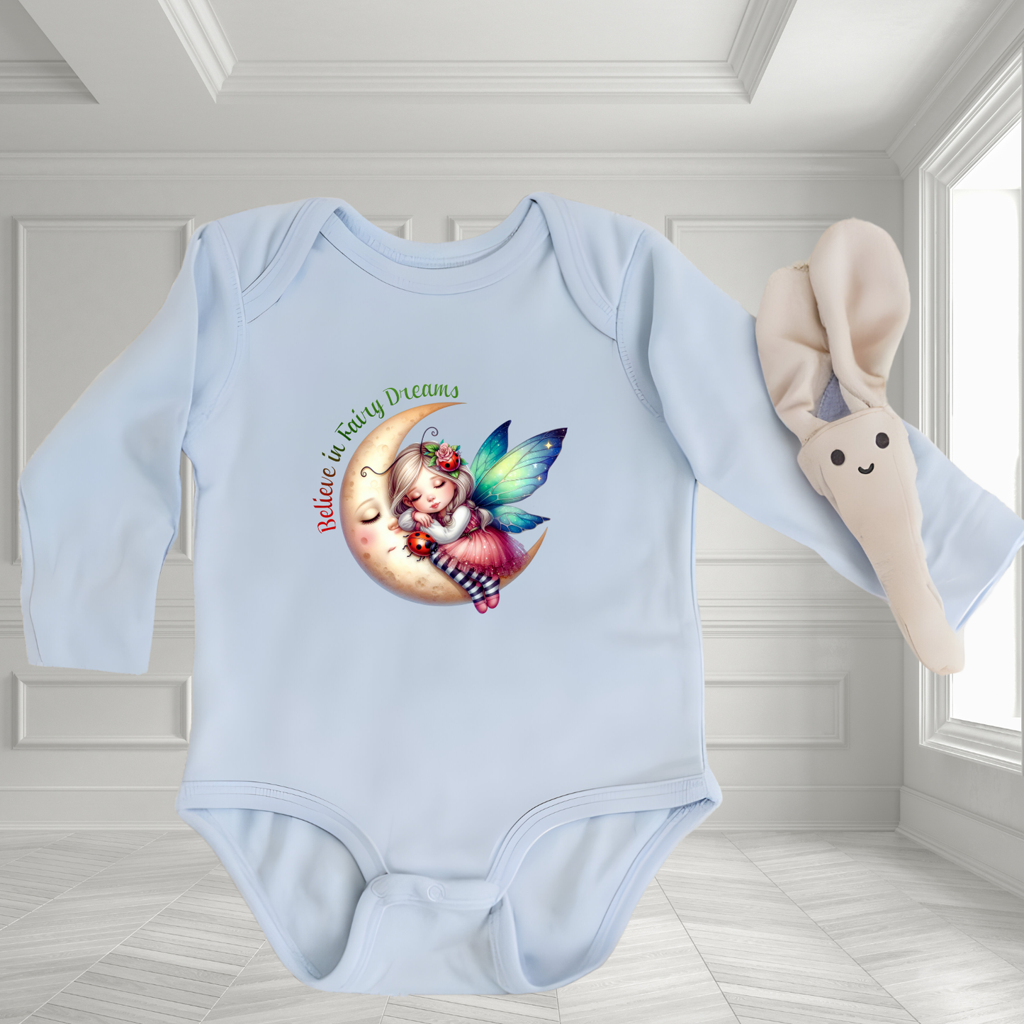 Believe In Fairy Dreams Infant Long Sleeve Onesie