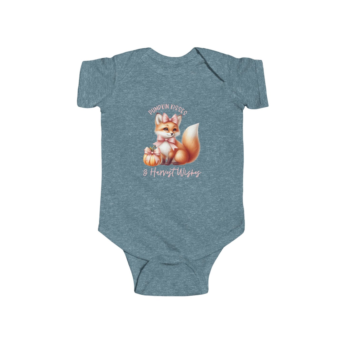 Pumpkin Kisses & Harvest Wishes Infant Short Sleeve Onesie