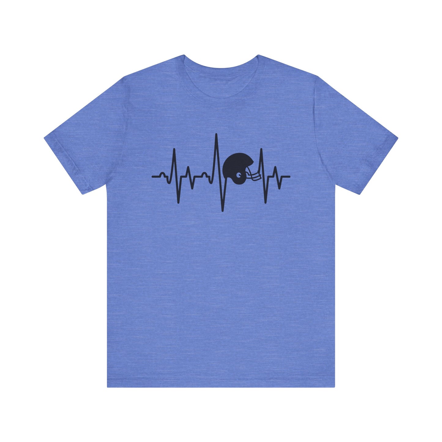 Football Helmet Heartbeat T-Shirt