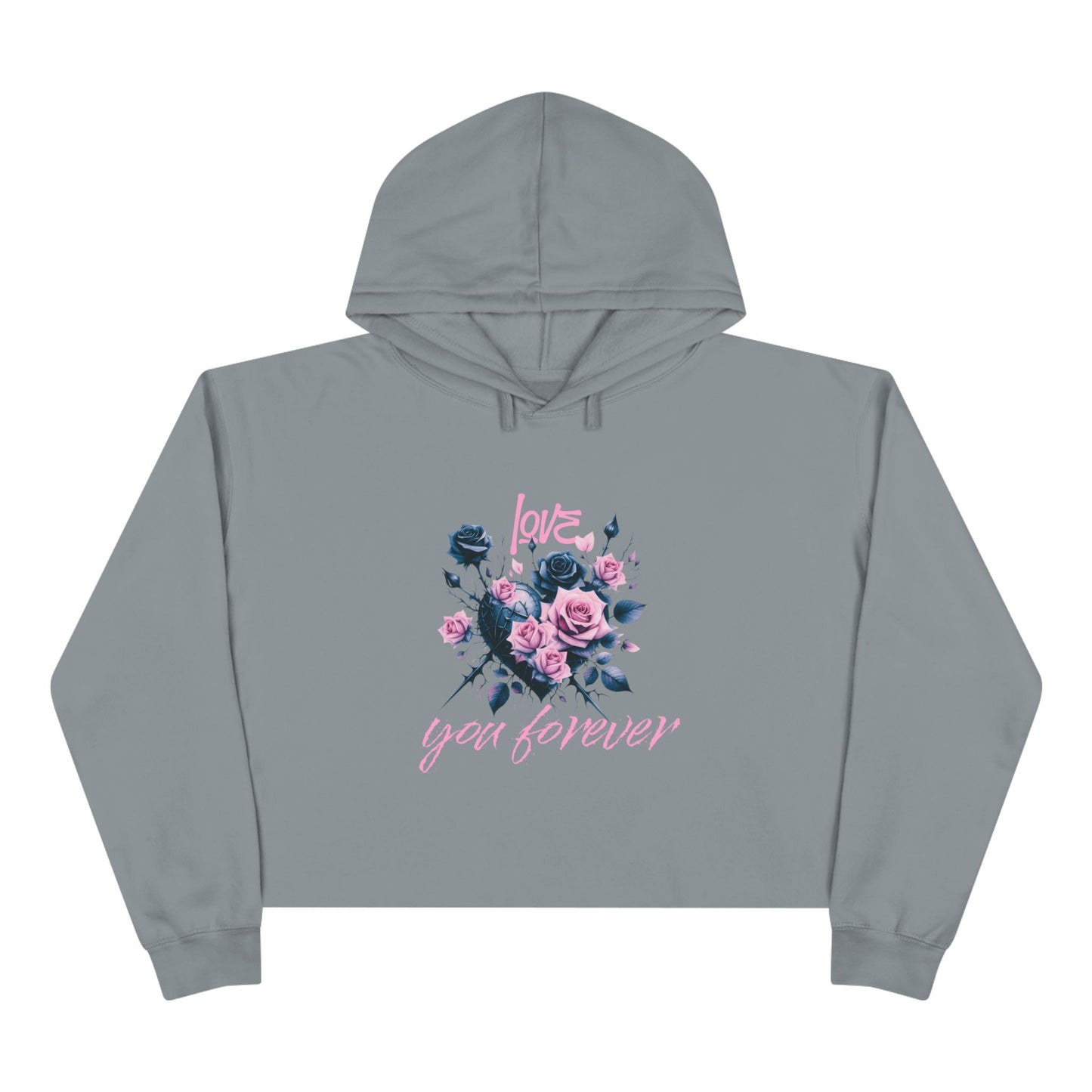Love You Forever Crop Hoodie