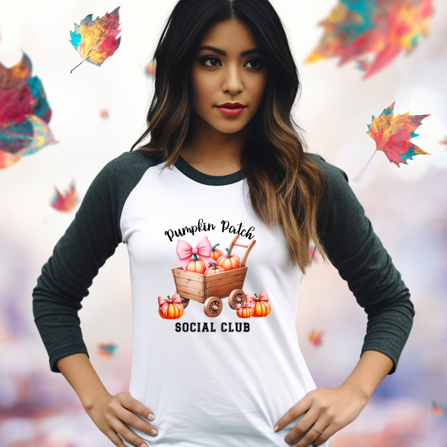 Pumpkin Patch Social Club Baseball Tee