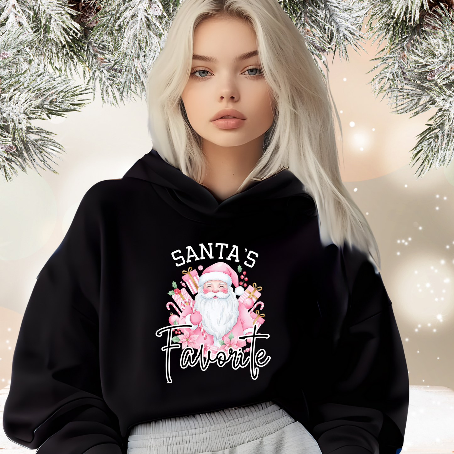 Santa’s Favorite Crop Hoodie