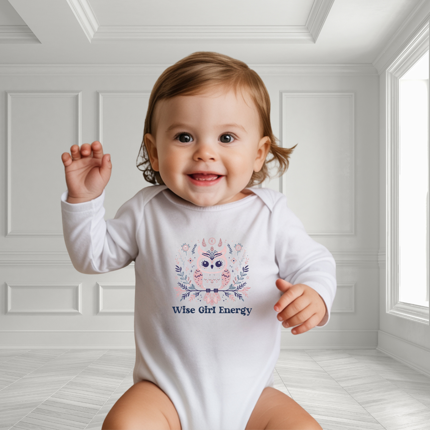 Wise Girl Energy Infant Long Sleeve Onesie
