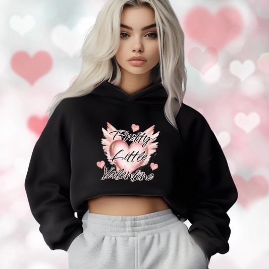 Pretty Little Valentine Crop Hoodie