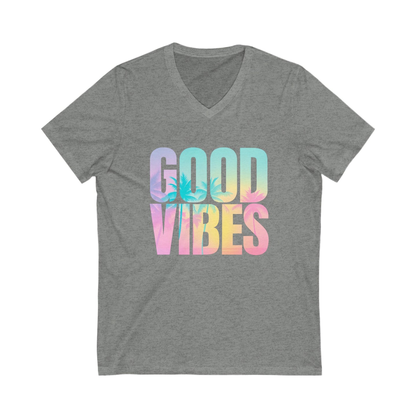 Good Vibes Summer V-Neck Tee