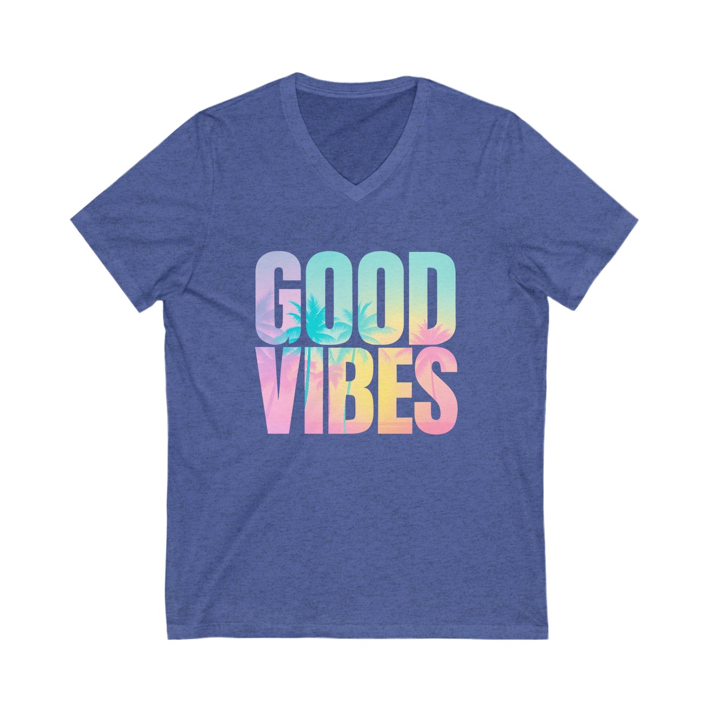 Good Vibes Summer V-Neck Tee