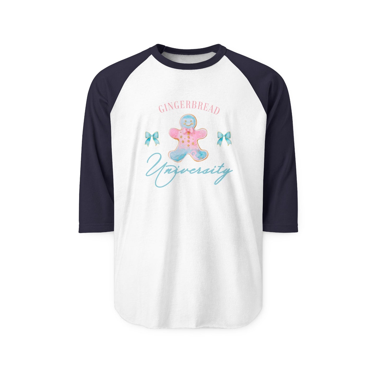 Gingerbread University Baseball Tee