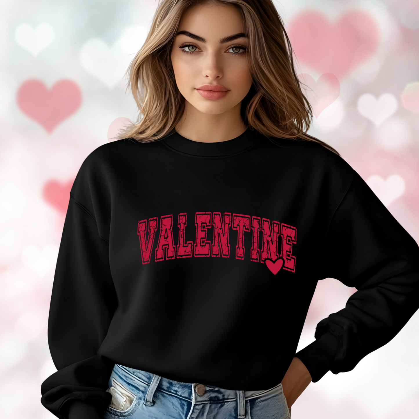 Varsity Valentine Crewneck Sweatshirt
