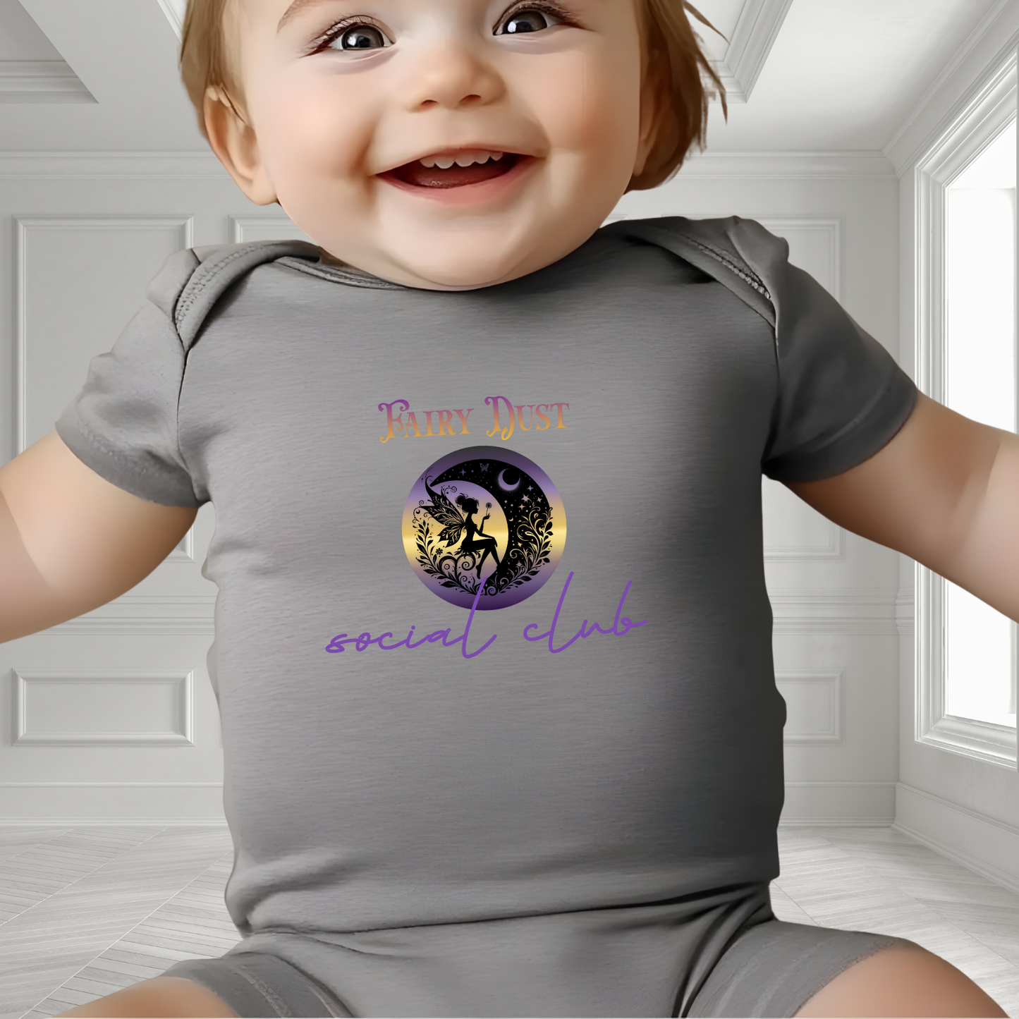 Fairy Dust Social Club Infant Short Sleeve Onesie