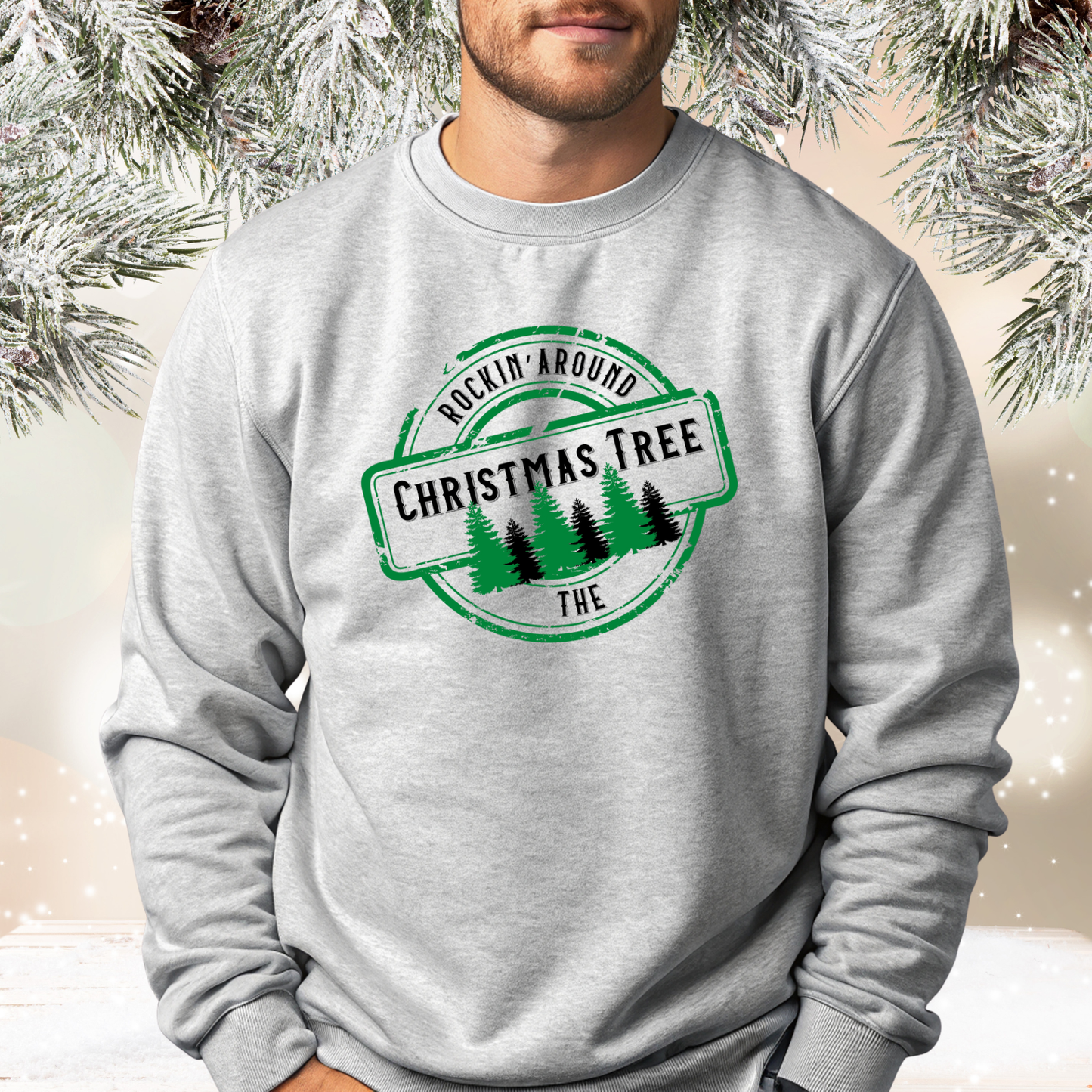 Rockin’ Around The Christmas Tree Crewneck Sweatshirt