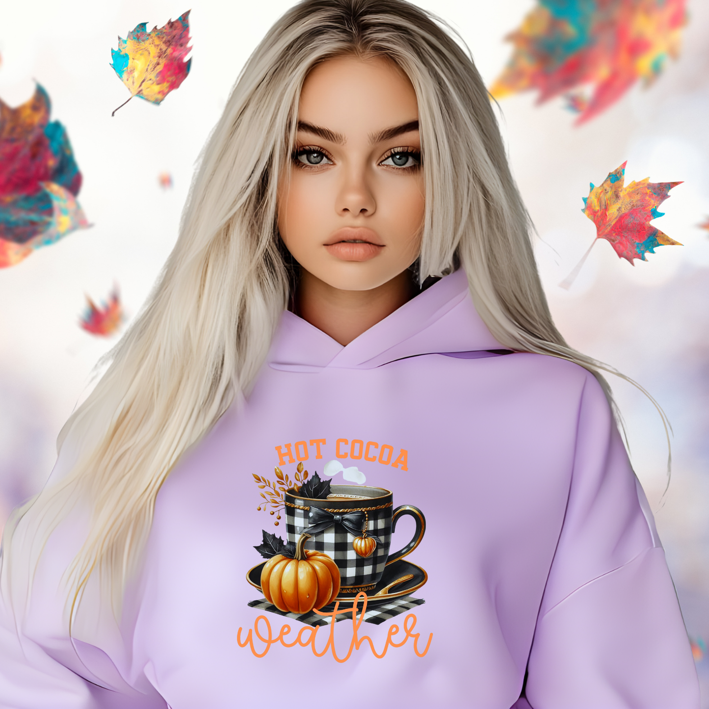 Hot Cocoa Weather Crop Hoodie