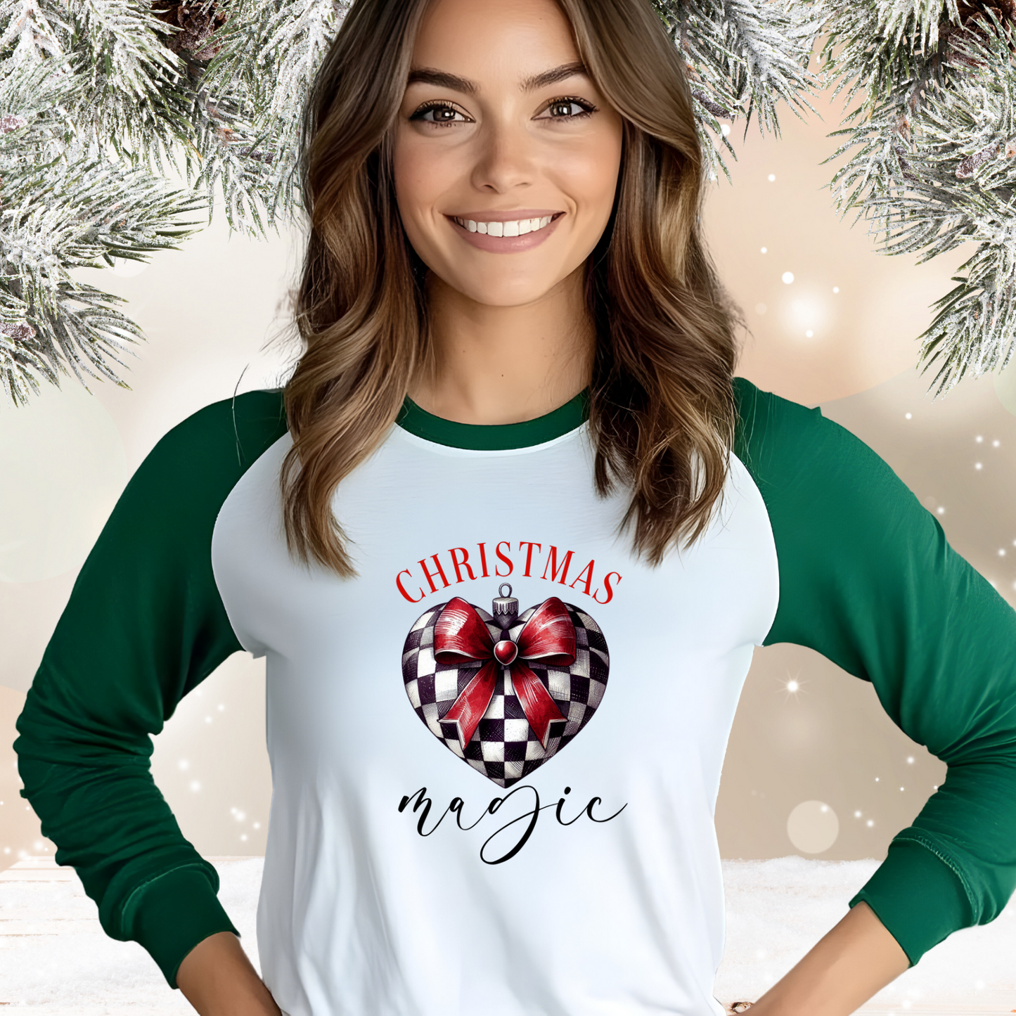 Christmas Magic Baseball Tee