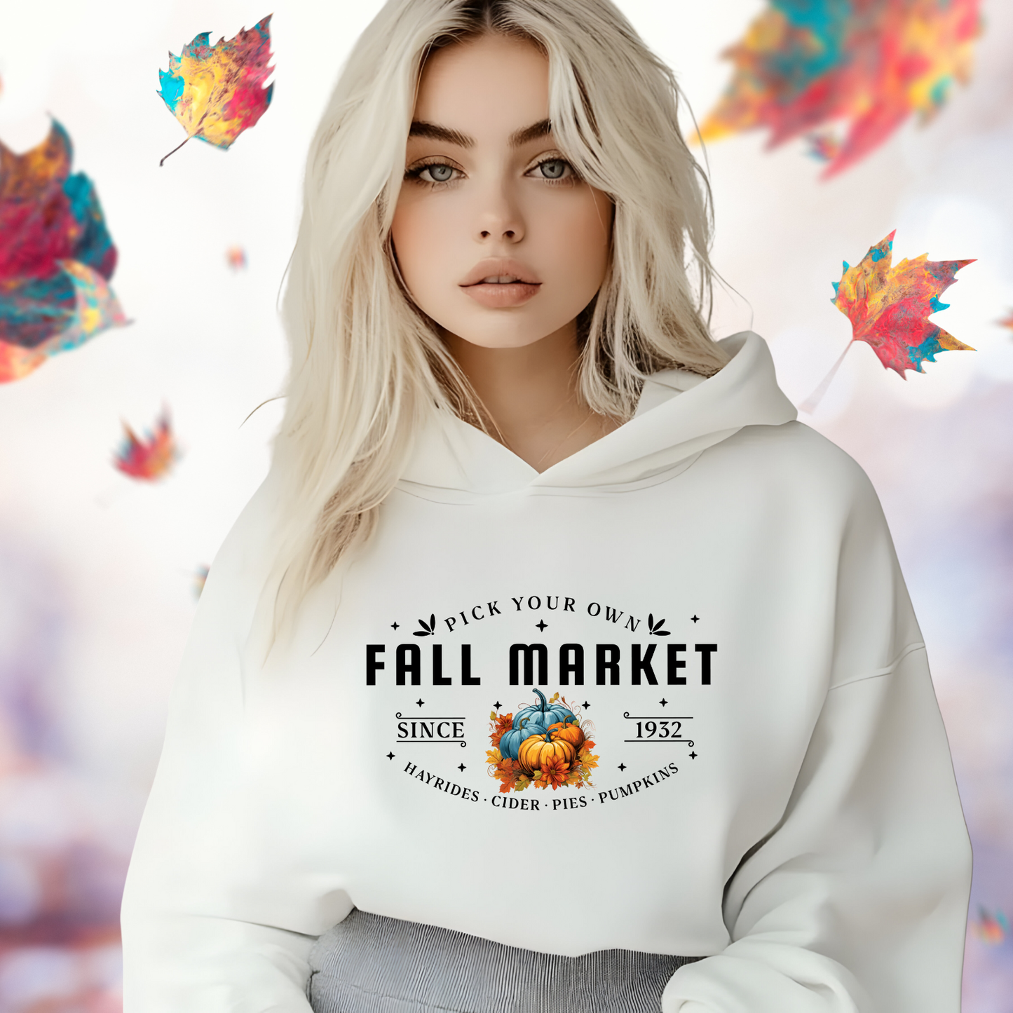 Fall Market Crop Hoodie
