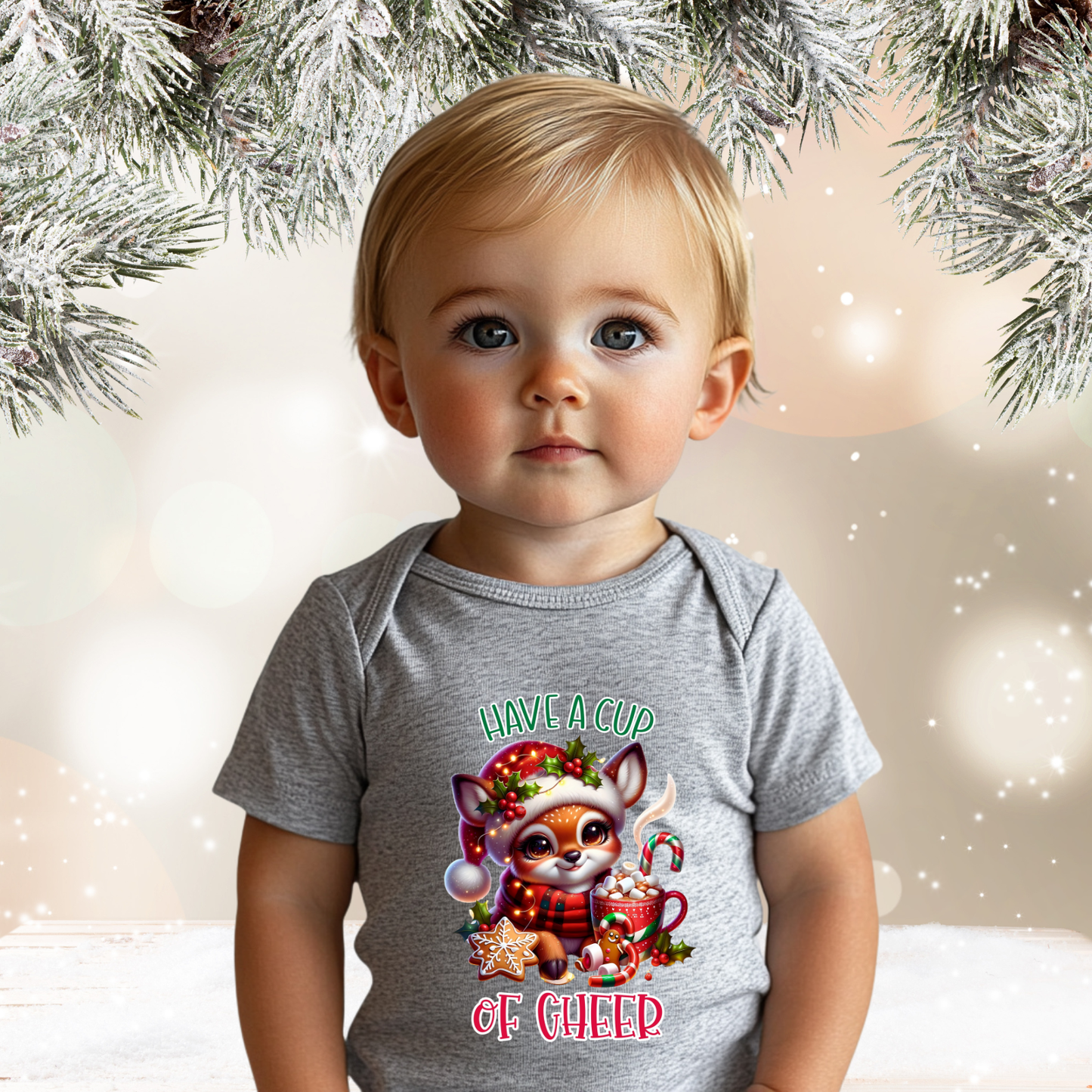 Have A Cup Of Cheer Infant Short Sleeve Onesie