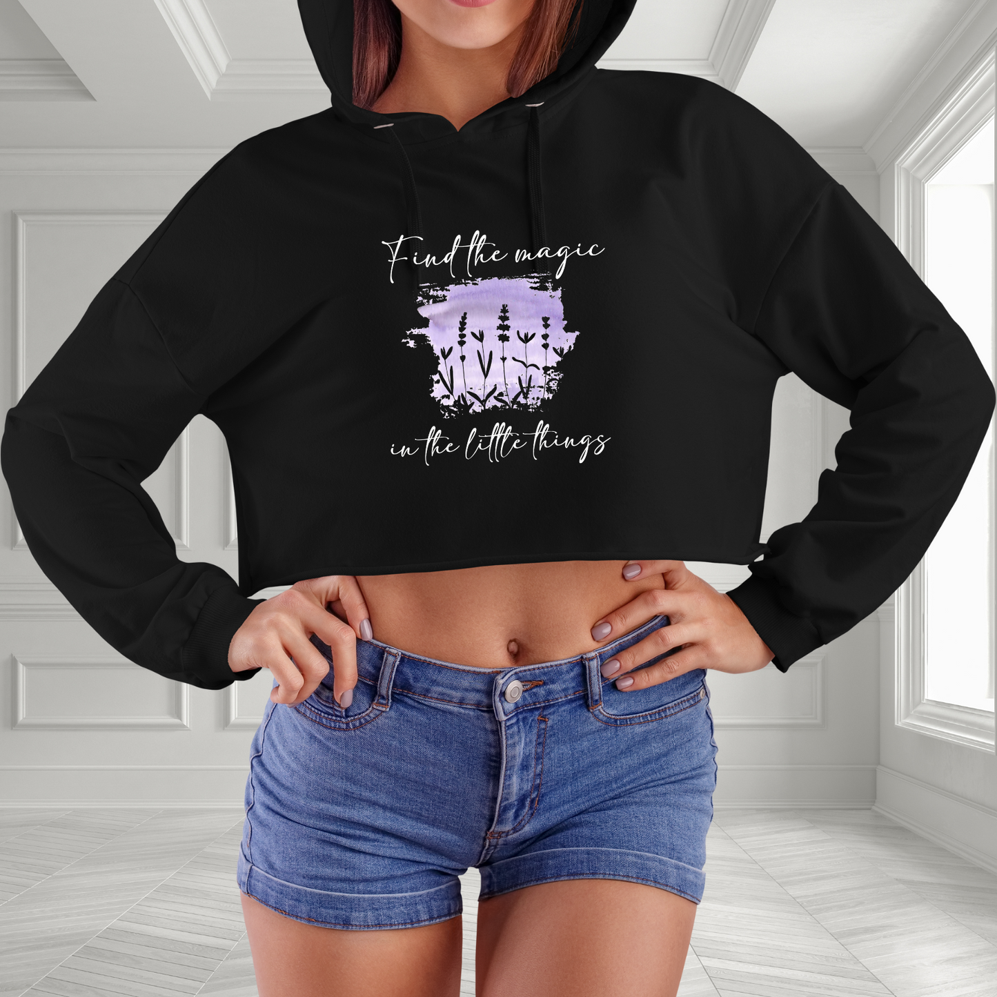 Find The Magic Crop Hoodie