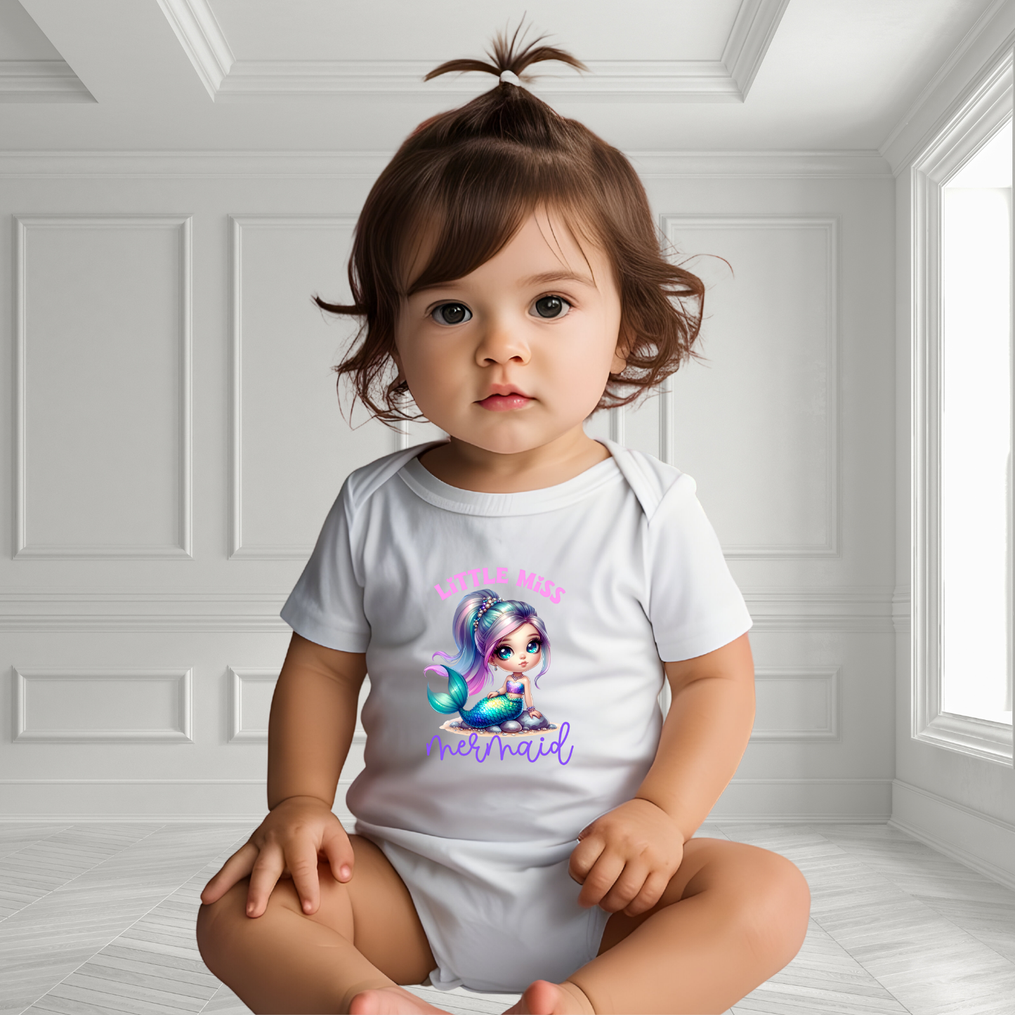 Little Miss Mermaid Infant Short Sleeve Onesie